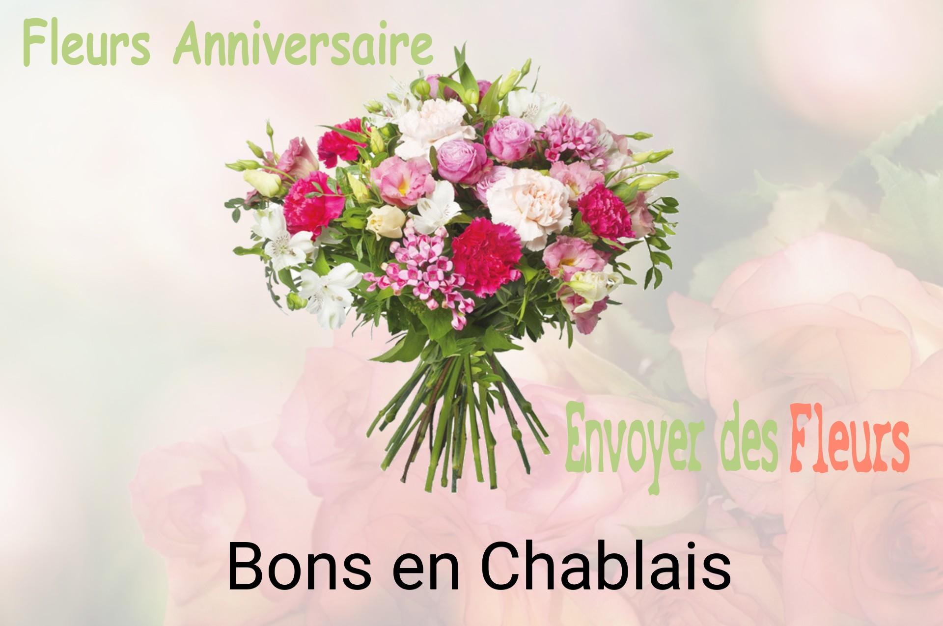 Bouquet de fleurs d’anniversaire livré à Bons-en-Chablais